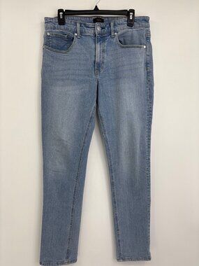 Quince Mens Warren Stretch Slim Straight Leg Jean Artic Blue 32X32